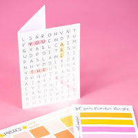 Wordsearch card