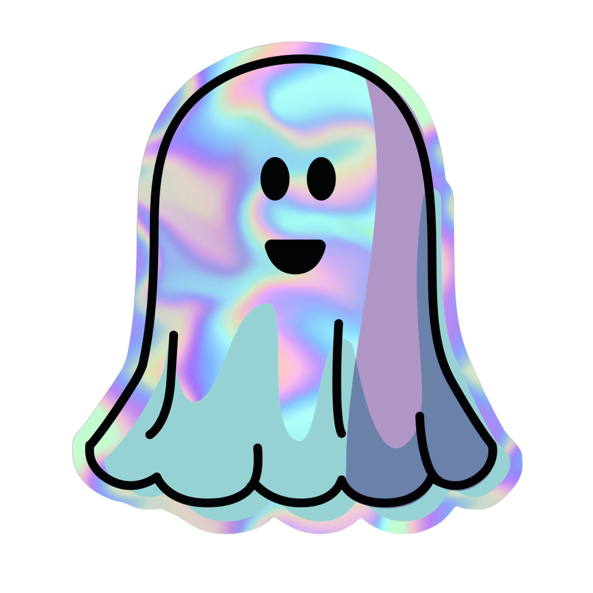 Ghostie holographic sticker