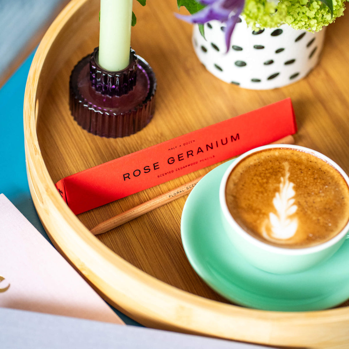 Rose geranium scented pencils