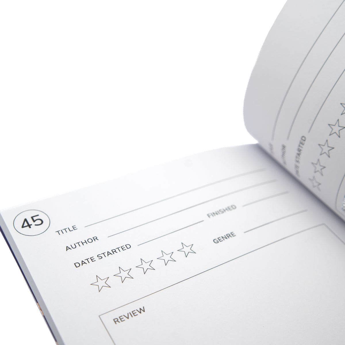 Reading Journal – 50 Page Book Review Notebook