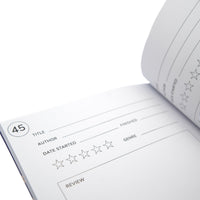 Reading Journal – 50 Page Book Review Notebook