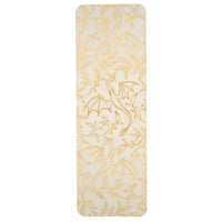 White and gold Floral Dragons Bookmark