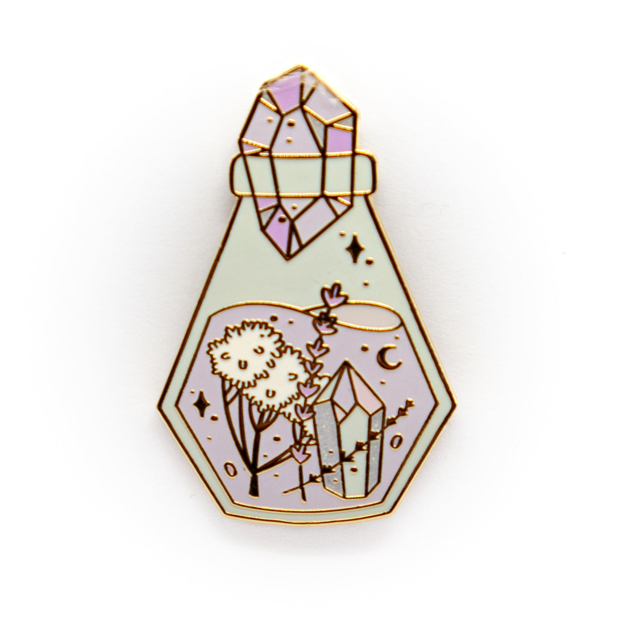 Calm potion enamel pin