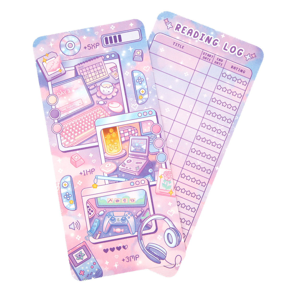 Game Time Reading Log Bookmark