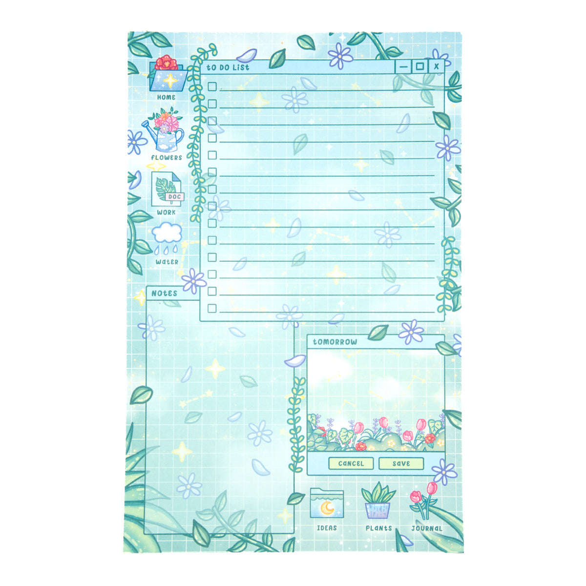 Botanical Bliss Daily Planner Pad