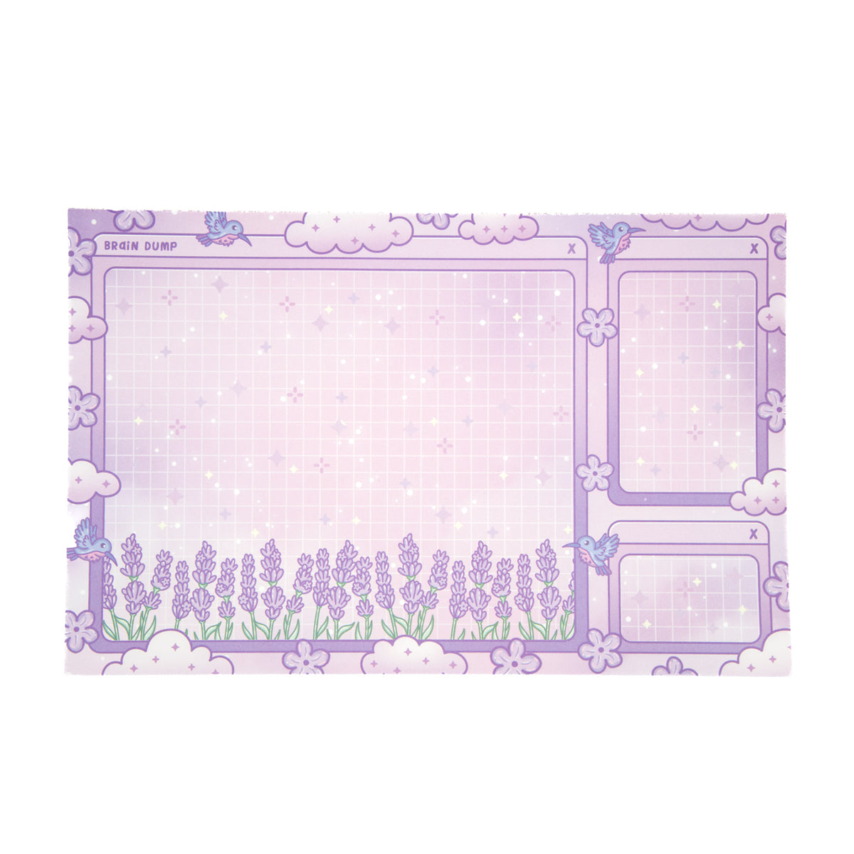 Lavender Dreams Brain Dump Planner Pad