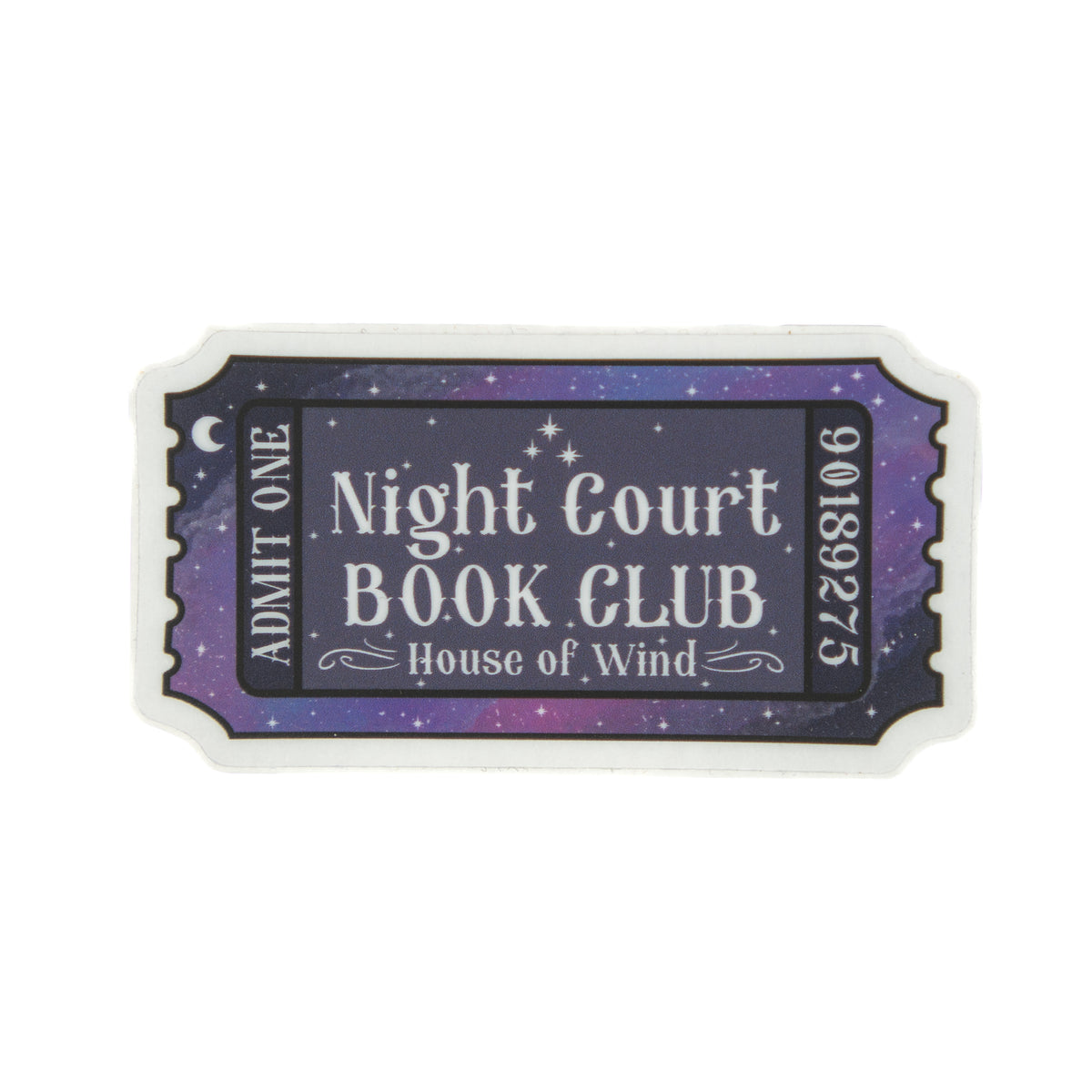 Night Court Book Club Ticket Sticker