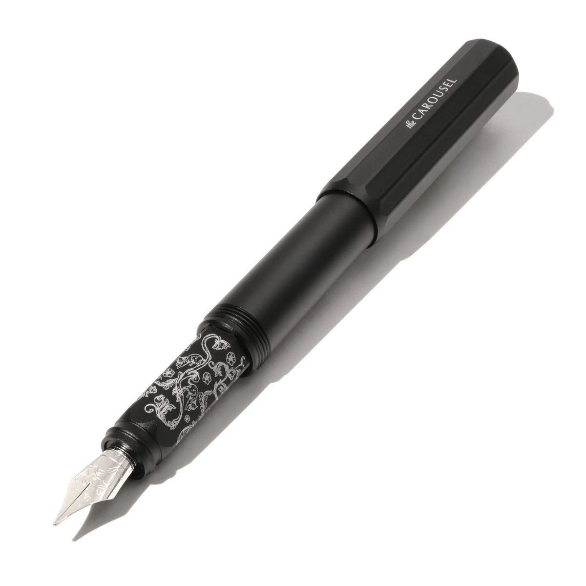 Aluminium Carousel Fountain Pen - Bearrington Black