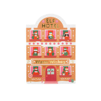 Elf hotel Christmas card