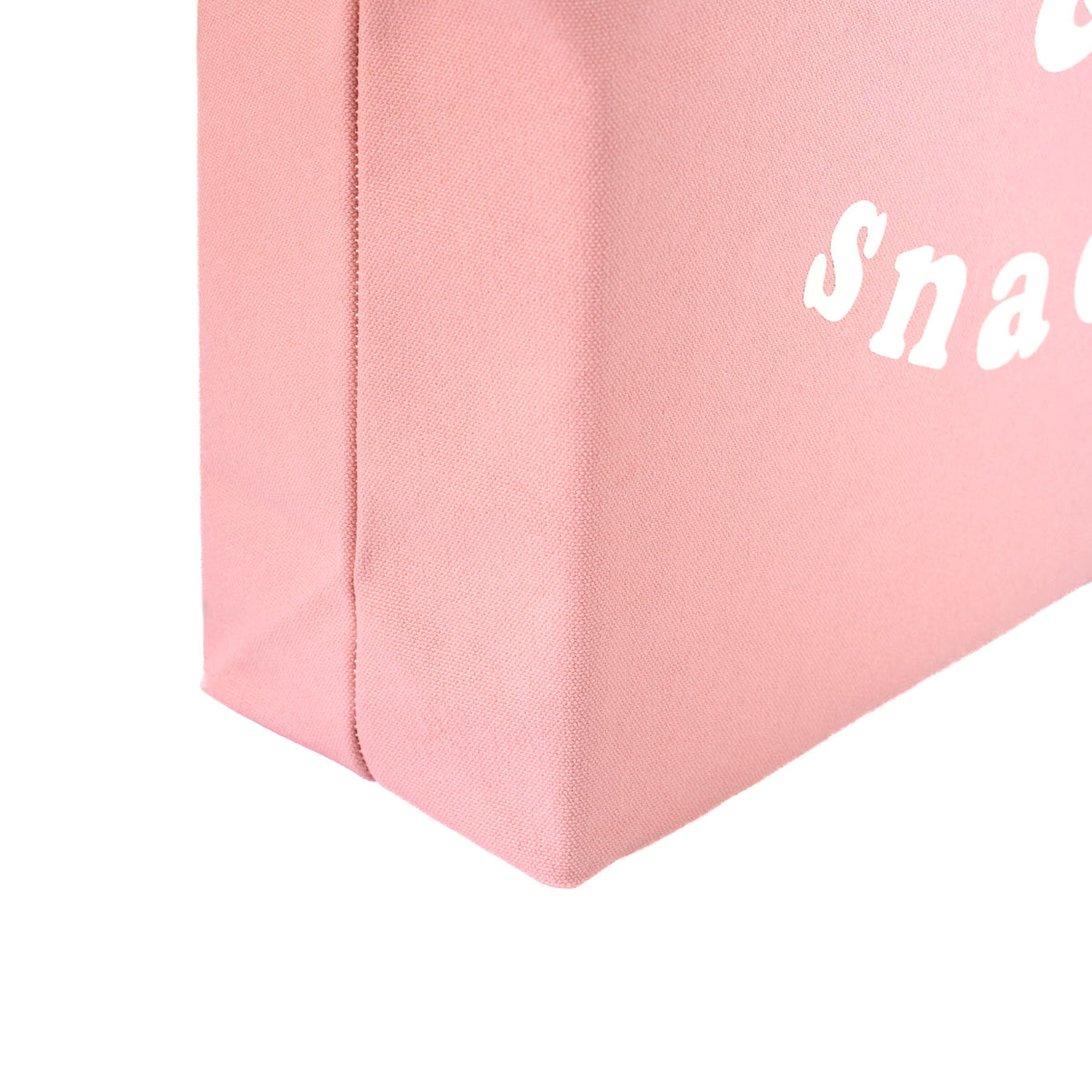 Books and snacks bag - blush pink