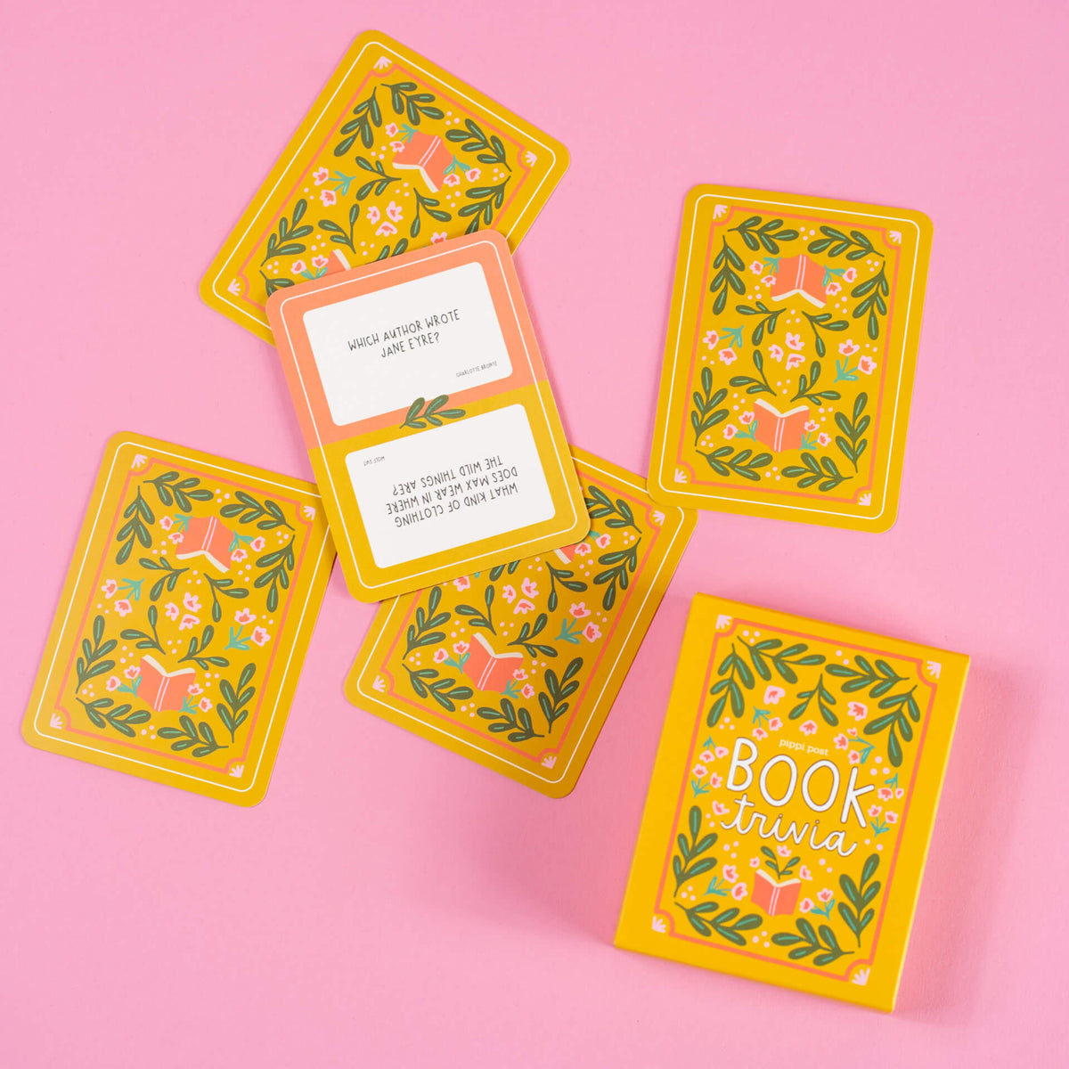 Book trivia cards
