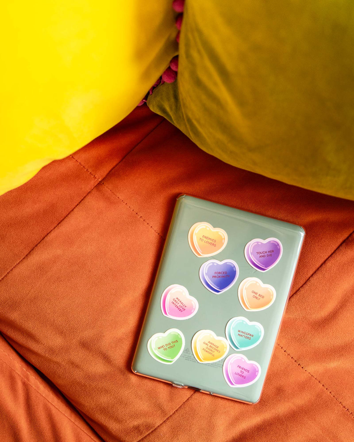 Touch Her and Die Candy Heart Sticker