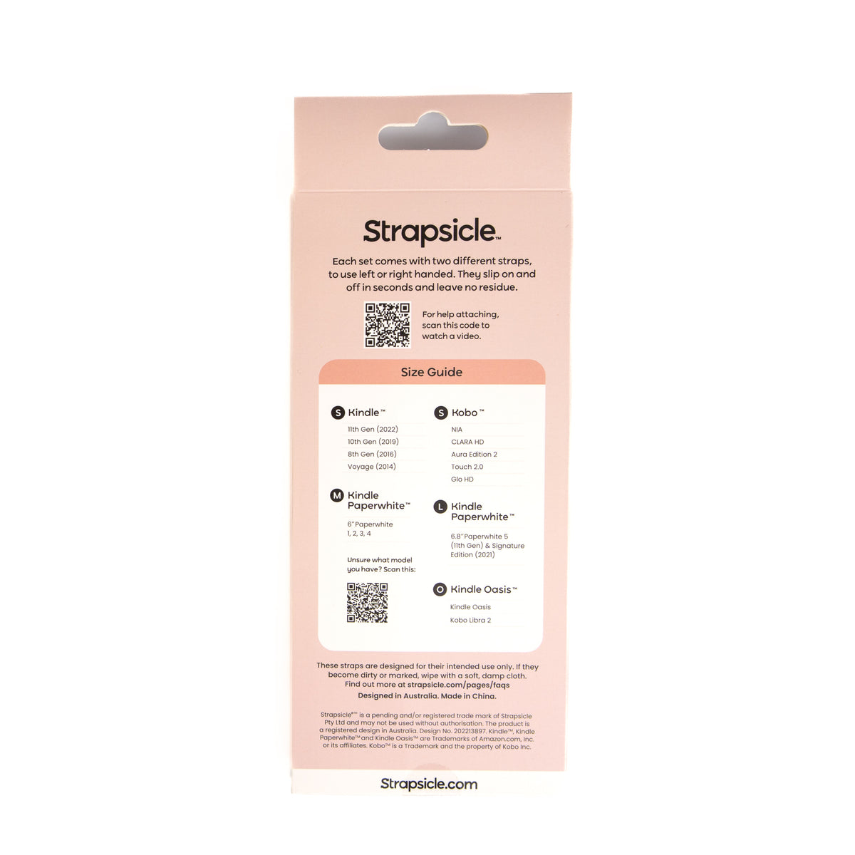 Strapsicle Kindle + Kobo straps