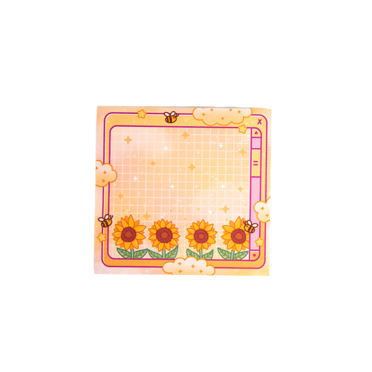 Sunflower dreams sticky notes