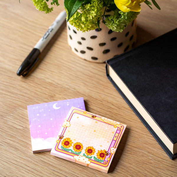 Sunflower dreams sticky notes