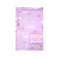 Pastel academia daily planner pad