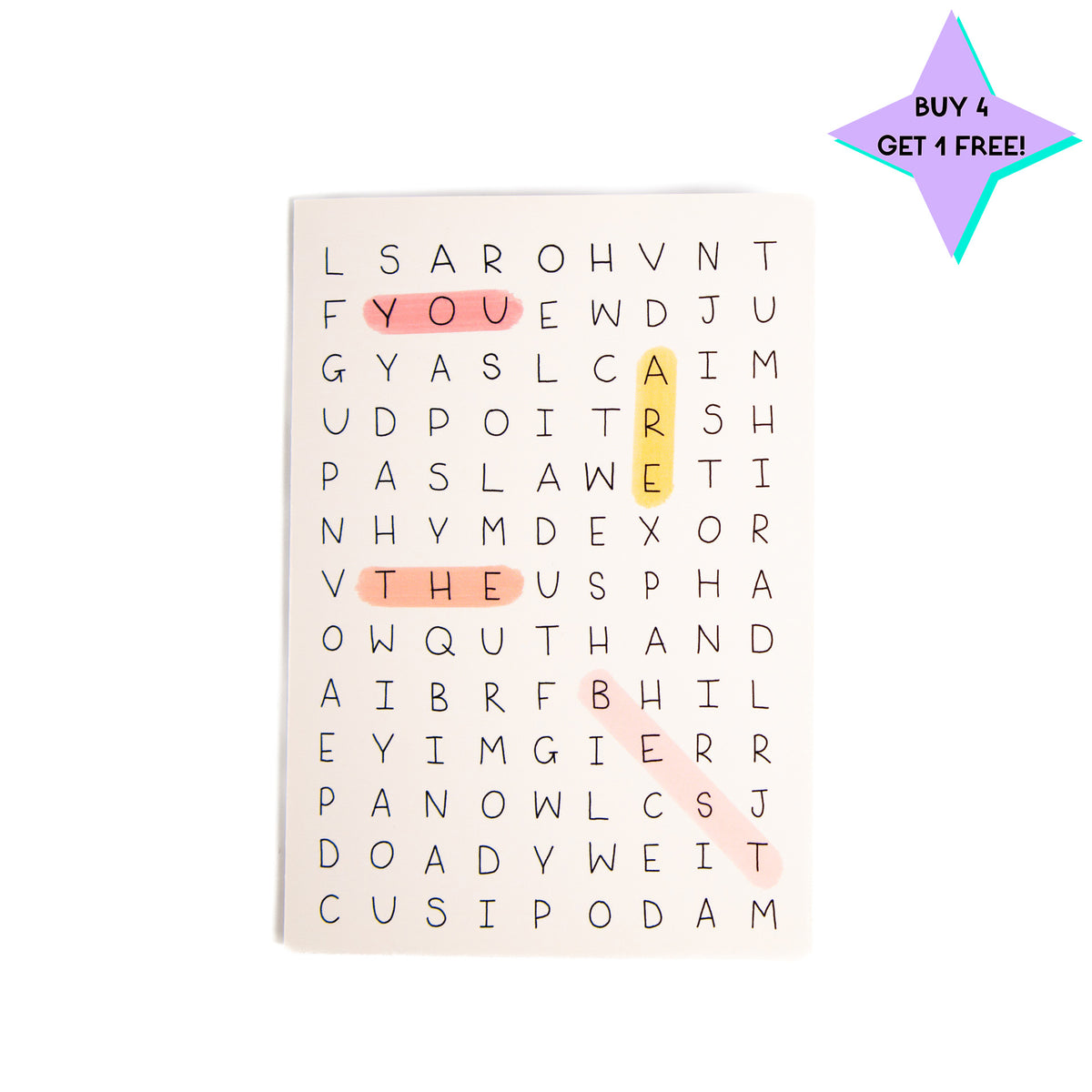 Wordsearch card