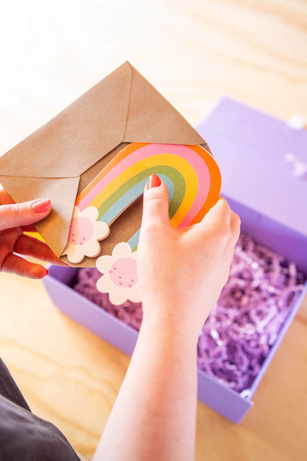 Rainbow greetings card